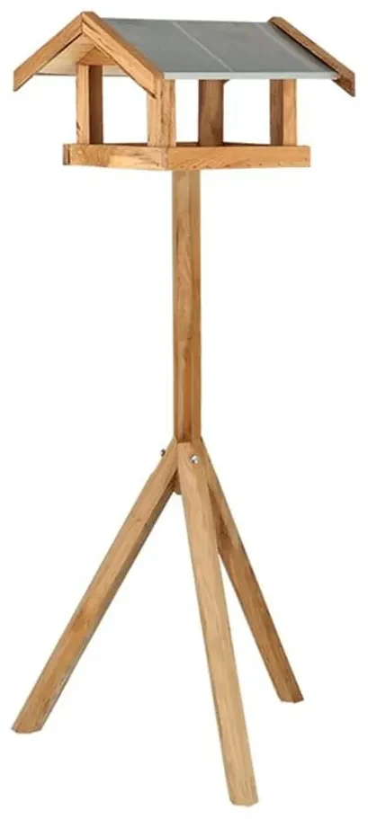 Esschert Design Vogelvoederhuisje met rechthoekig dak staal
