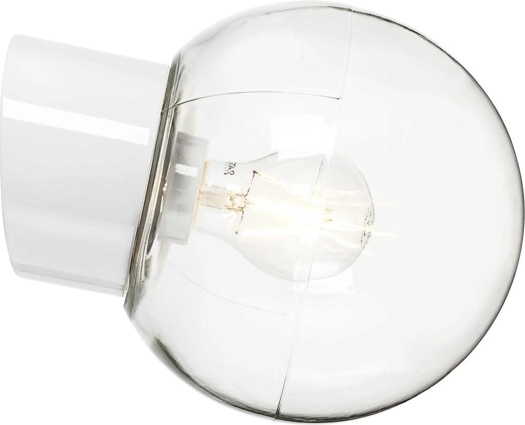 Ifö Electric Ifö Electric Classic Globe Wandlamp Porselein IP54 180mm Helder Wit
