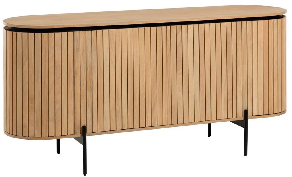 Kave Home Licia Ovaal Dressoir Van Mango Hout 170 Cm - 170x49.5x80cm.