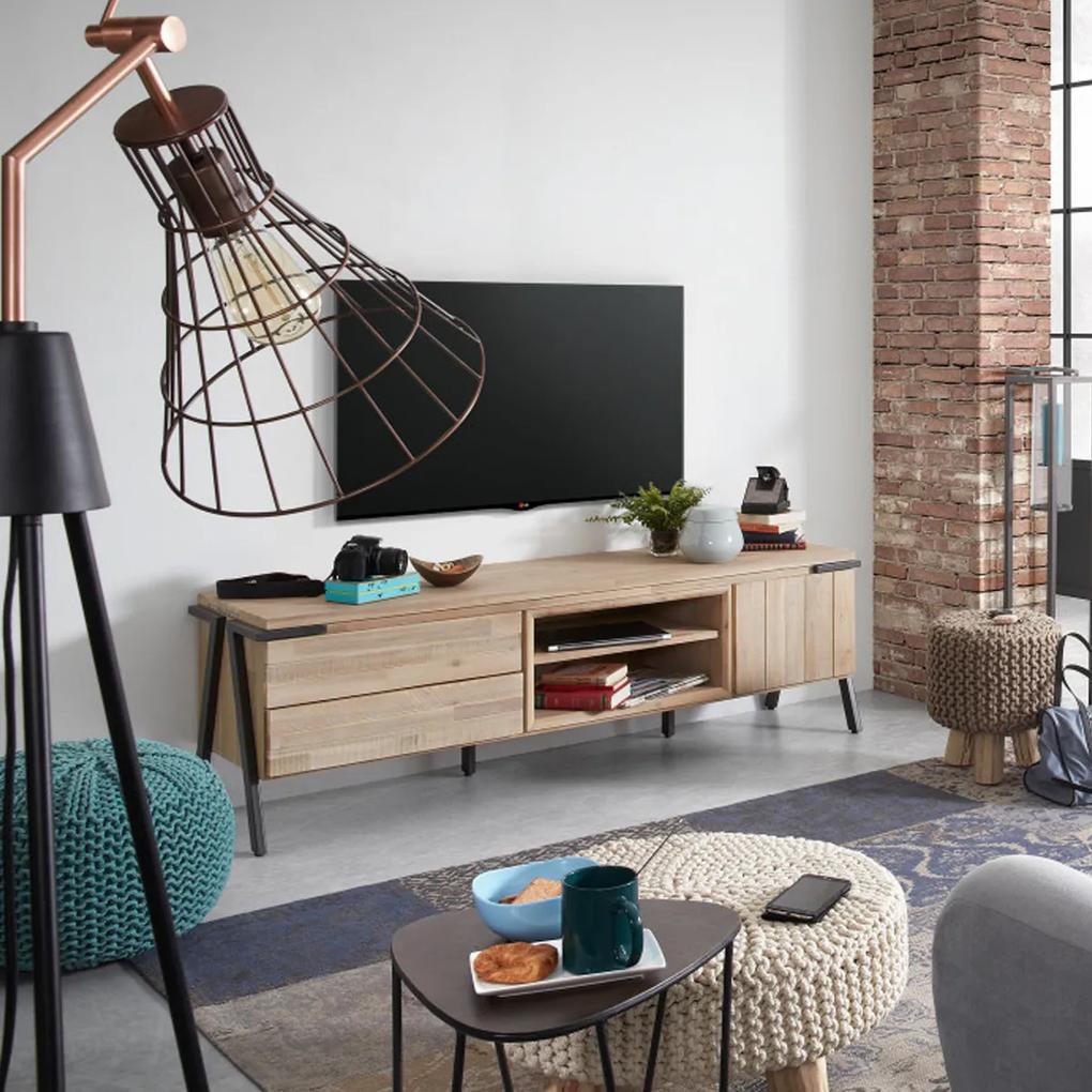 Kave Home Thinh Design Tv-meubel Acaciahout - 165x45x53cm.