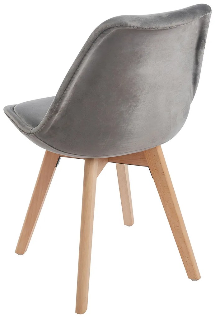 Set van 4 Synk Fluwelen Stoelen