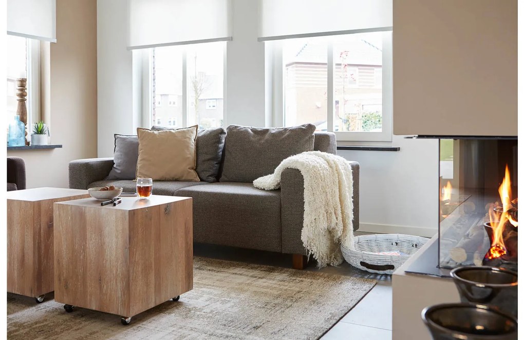 Goossens Bijzettafel Stoer, 45 x 45 cm