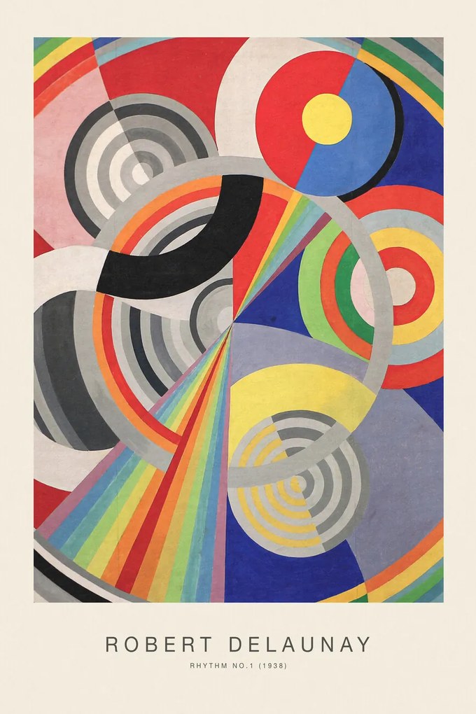 Kunstreproductie Rhythm No.1 (Special Edition) - Robert Delaunay