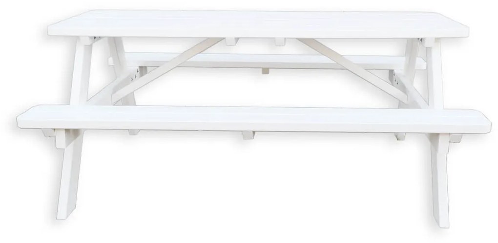 Picknicktafel Deluxe 180 x 70 cm - Wit