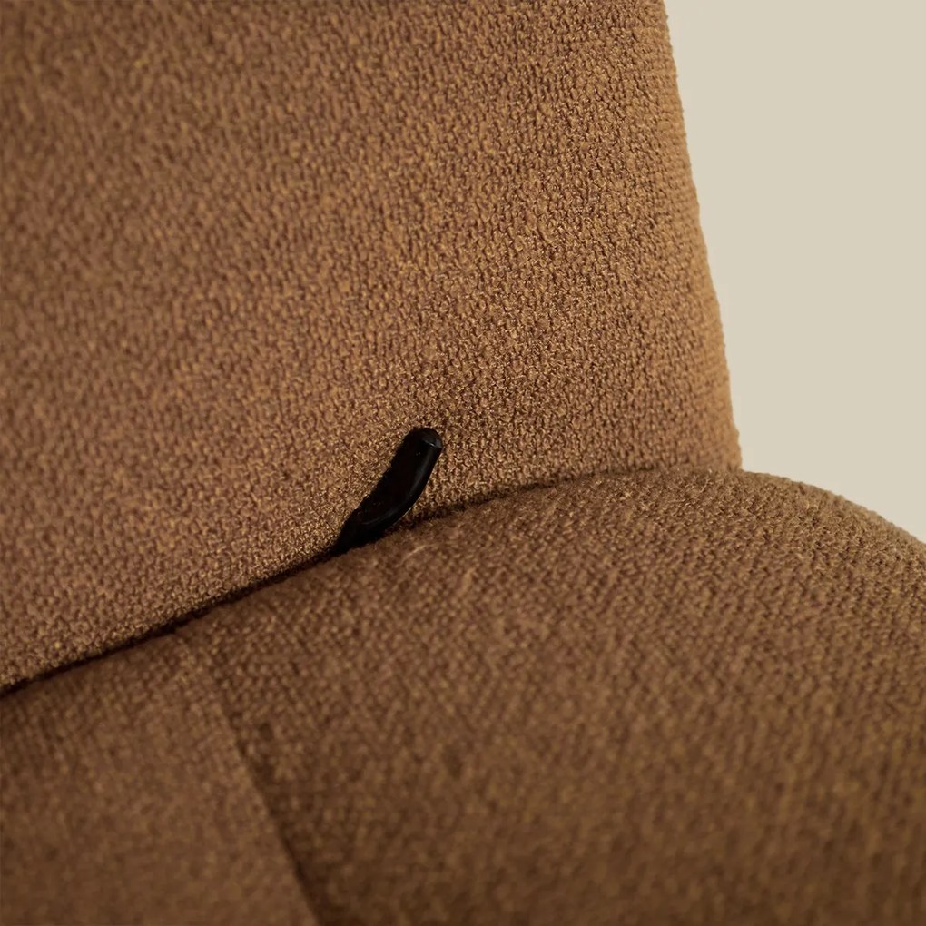 Verstelbare Fauteuil Met Voetenbank Caramel
