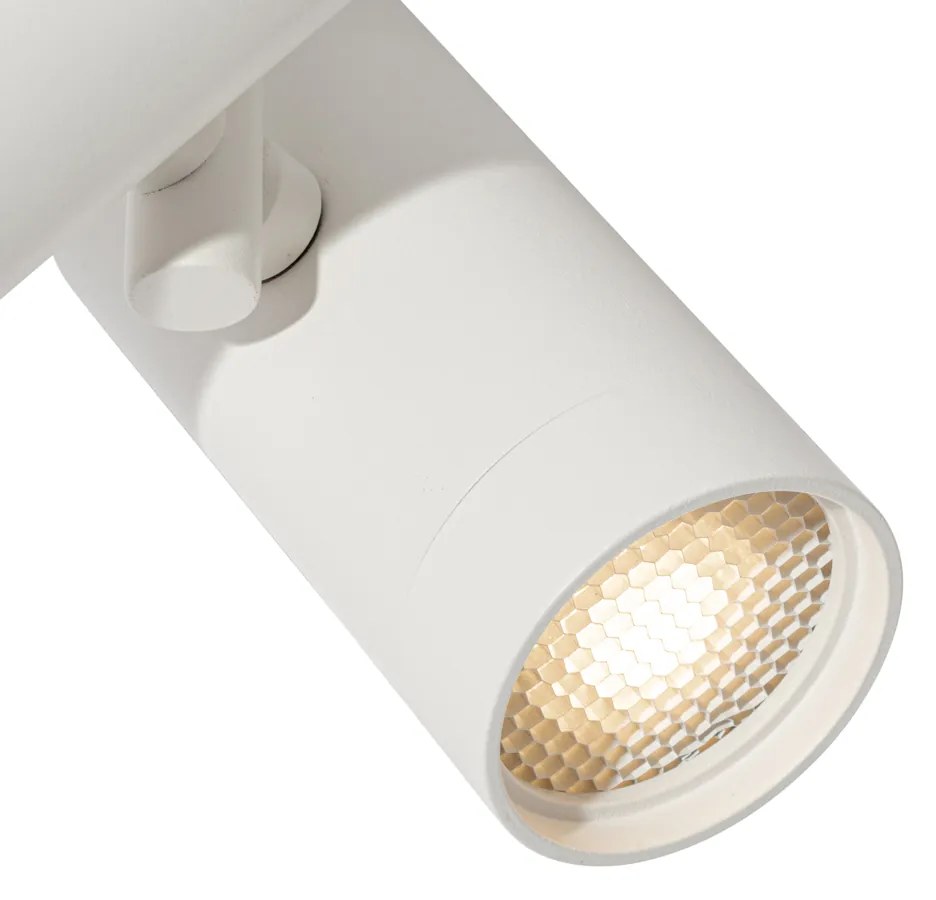 Modern railsysteem met 3 Spot / Opbouwspot / Plafondspots wit 1-fase - Iconic Scopio Modern GU10 Binnenverlichting Lamp