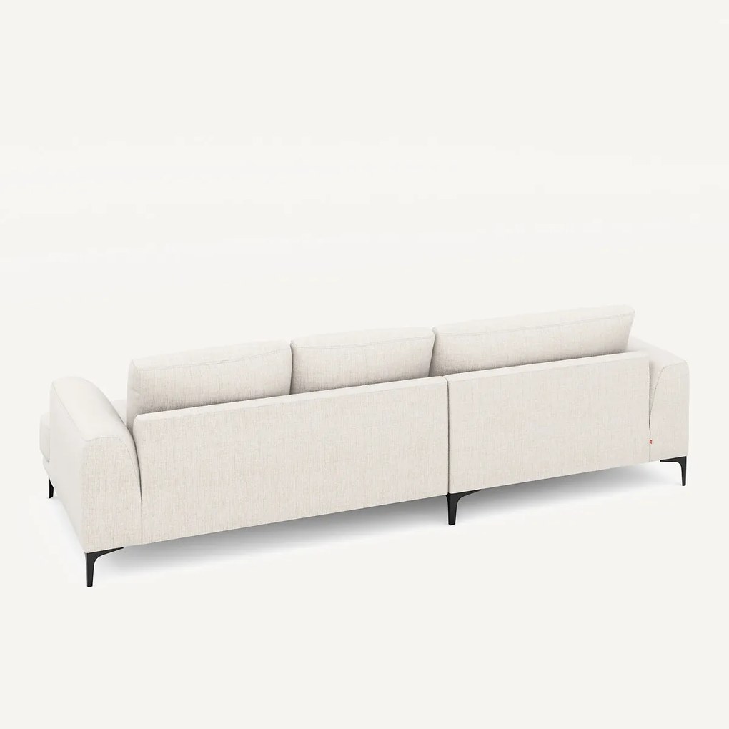 Hoekbank, links XL longchair, in Jasper-stof, MARSILE