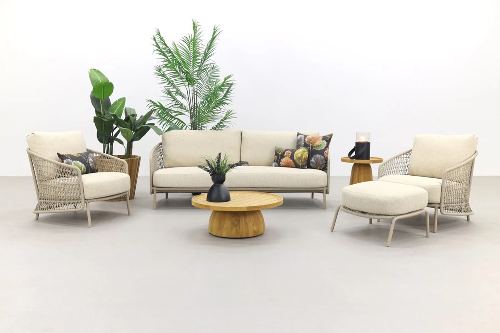 4 Seasons Puccini/Pablo stoel-bank loungeset incl. hocker - 6-delig