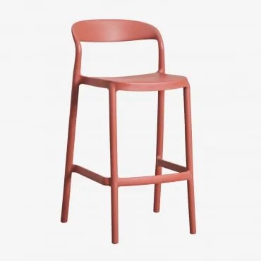 Set Van 2 Stapelbare Hoge Tuinkrukken Van Polypropyleen Brenza Terracota & ↑65 Cm - Sklum