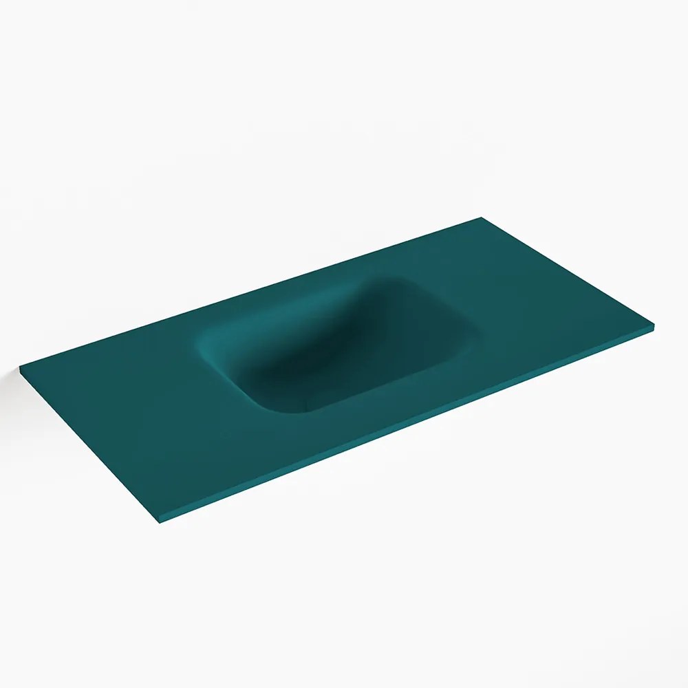 MONDIAZ LEX Smag solid surface inleg wastafel voor toiletmeubel 60cm. Positie wasbak midden