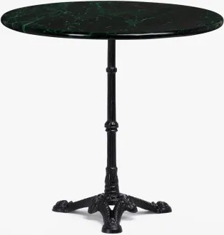 Roma Marmeren Bartafel Zwart & Rond & Groen Marmer Big Flower - Sklum