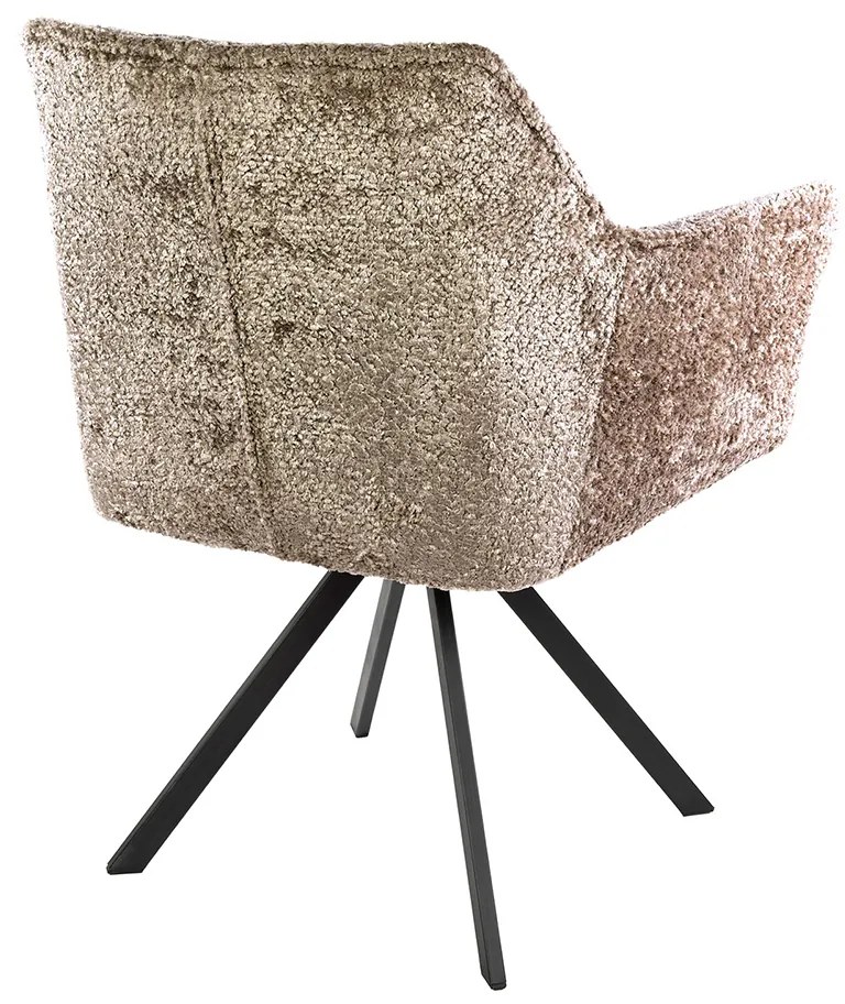 Velvet Eetkamerstoel Draaibaar Zand