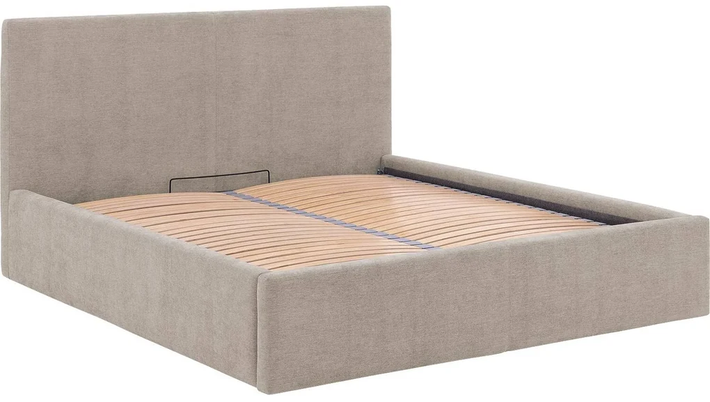 Goossens Bedframe Mysen Storage, 160 x 200 cm met storage, met 2x lattenbodem