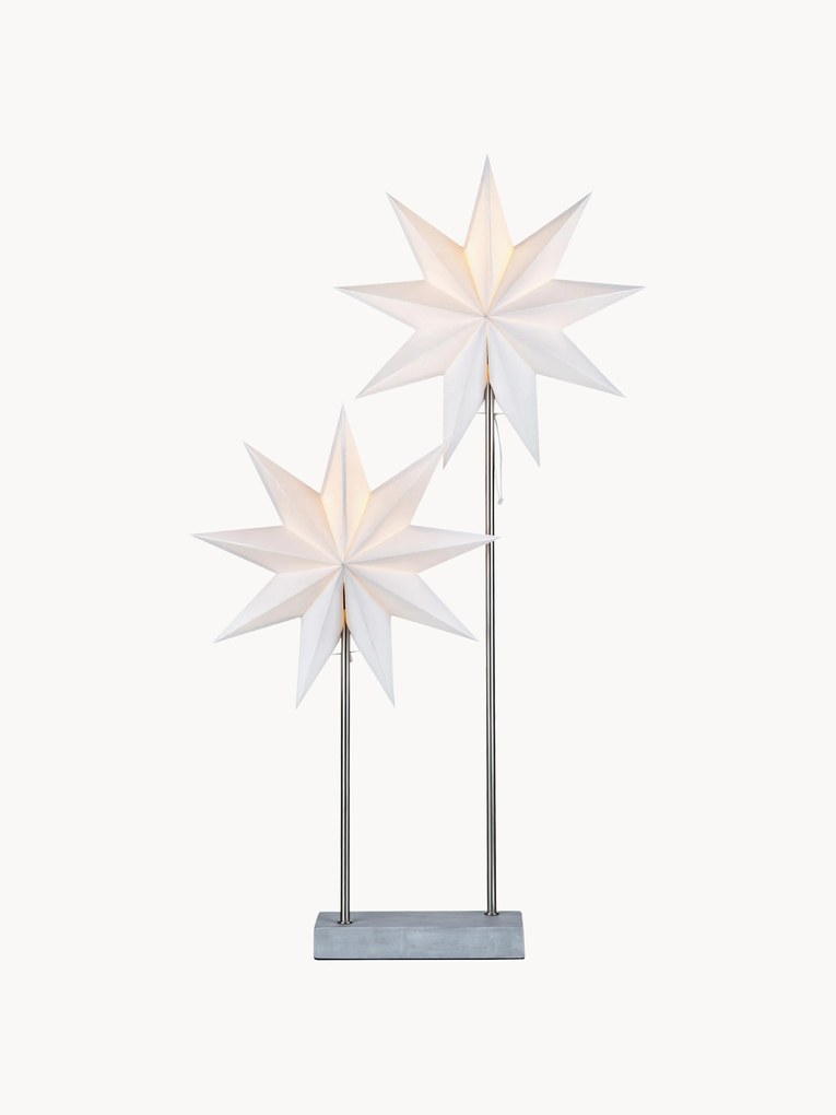 Verlichte kerststerren Duva, handgemaakt