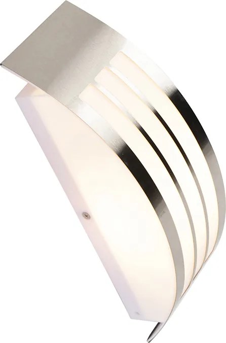 Moderne wandlamp staal RVS IP44 - Sapphire Deluxe