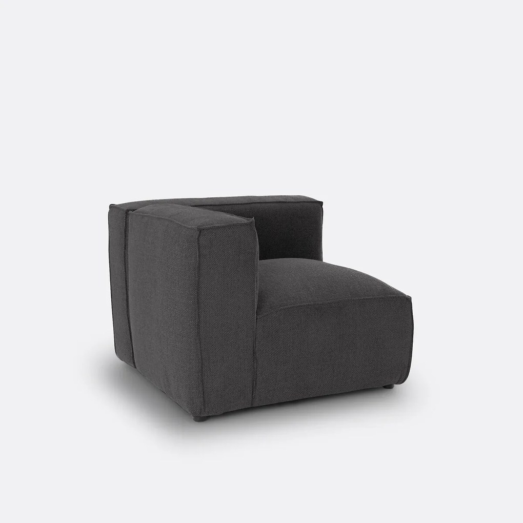 Omvormbare hoekbank, getextureerde stof, Seven