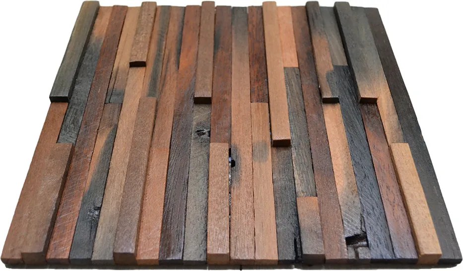 Houten Mozaïekpaneel | Shipwood Compact | 30×30 cm | Hout | Tegel