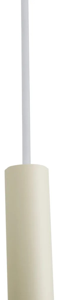 Modern railsysteem met 6 hanglampen beige met wit 1-fase - Slimline Keno G9 Scandinavisch Binnenverlichting Lamp