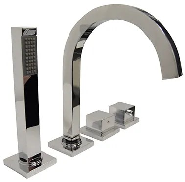 Mueller Cube badrand thermostaat kraan compleet chroom