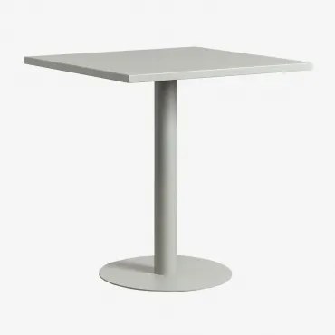 Vierkante Keukentafel 70x70 Cm In Metaal Mizzi Groen – Khaki - Sklum