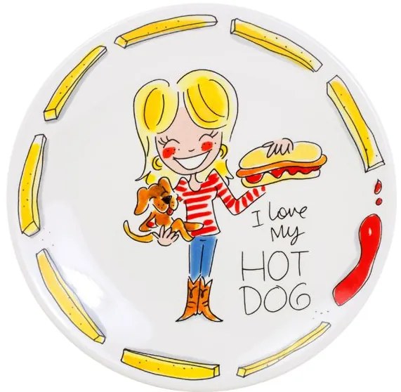 Snack bord Hot dog - Ã˜ 22 cm