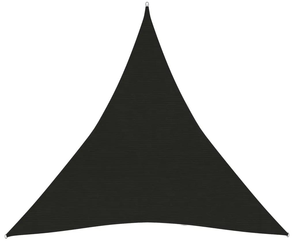 vidaXL Zonnezeil 160 g/m² 6x6x6 m HDPE zwart