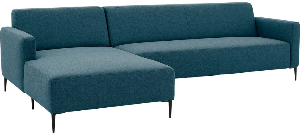 Goossens  Key West blauw, stof, 3-zits, modern design