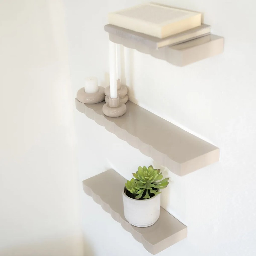 By-Boo Prinz Wandrek Set Van 3 Taupe - 66x14x4cm.