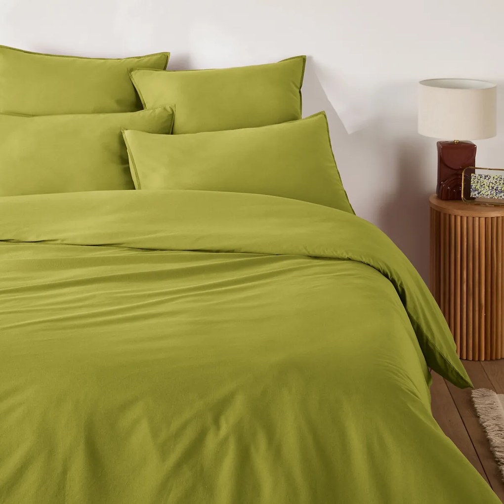 Effen dekbedovertrek in gewassen katoen, Scenario