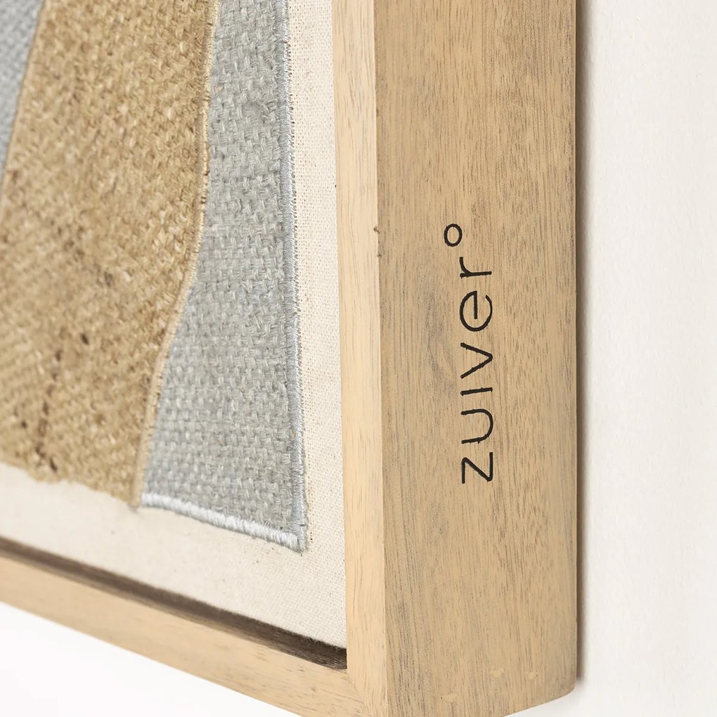 Zuiver Move Stoffen Schilderij Oranje Blauw