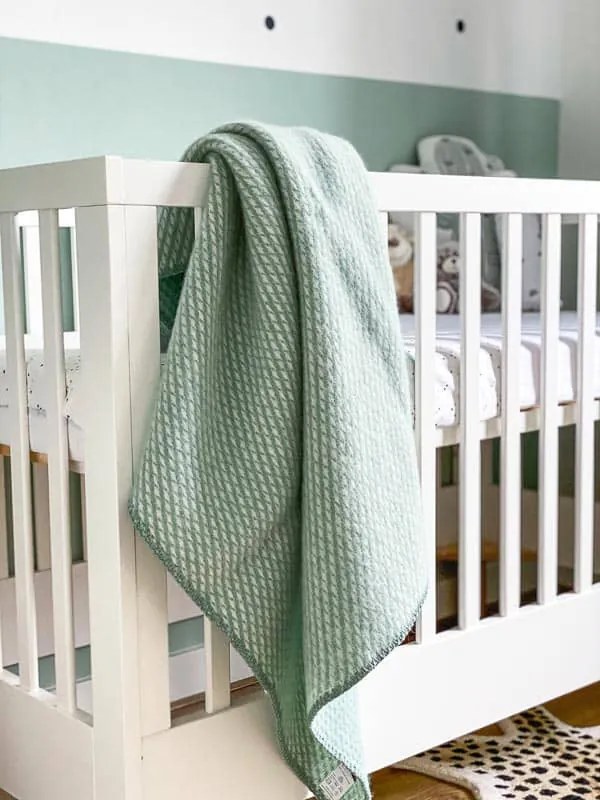 Klippan - Ledikantdeken Wol Mint Duck Egg Velvet - Groen