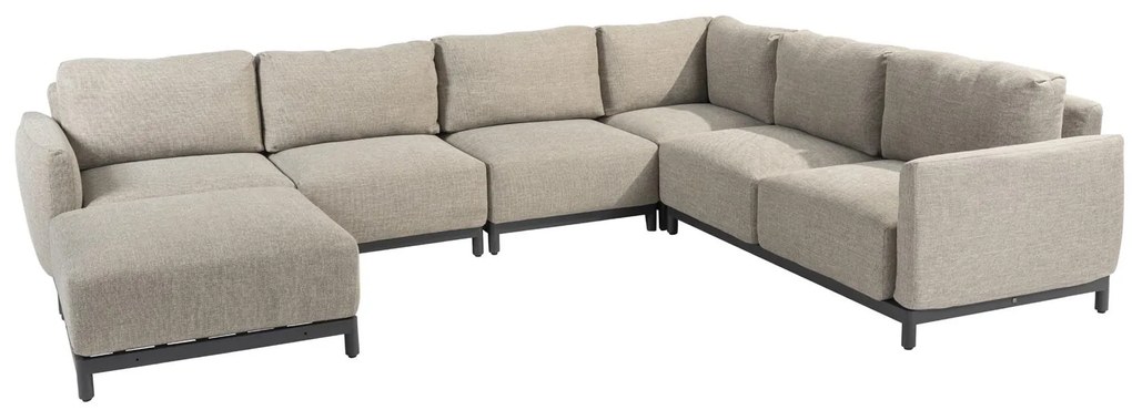 4 Seasons Outdoor Furore loungebank met eiland * SALE *  Loungeset    antraciet weerbestendig