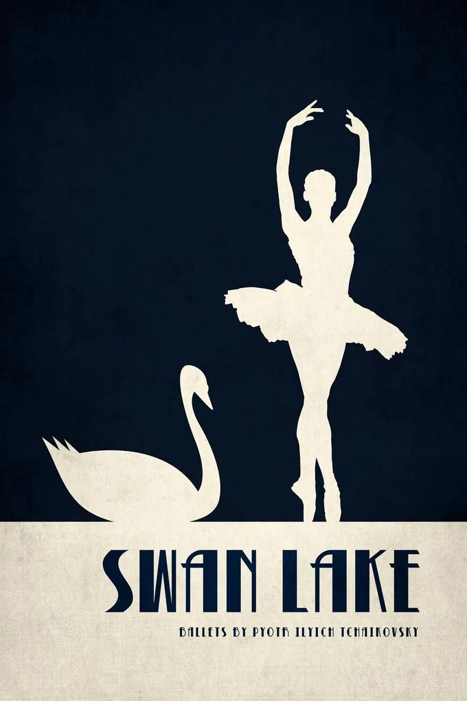 Ilustratie Swan Lake, Kubistika, (26.7 x 40 cm)