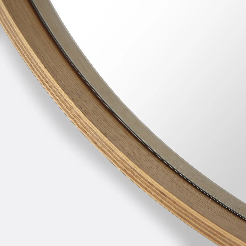Ronde spiegel met eikenhoutfineer Ø100 cm, Alaria