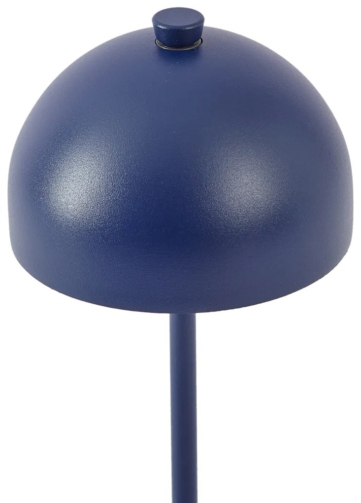 Buitenlamp met dimmer Tafellamp met dimmer blauw incl. LED IP54 oplaadbaar met laadstation - Squirrel Modern IP54 Buitenverlichting rond Lamp