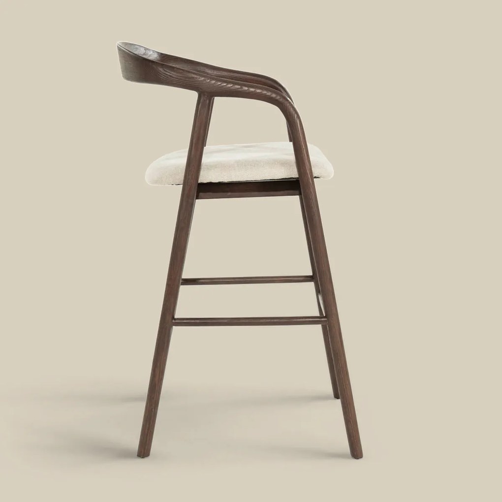 Eleonora Rayven Barkruk Hout Wabi Sabi Stijl Bruin