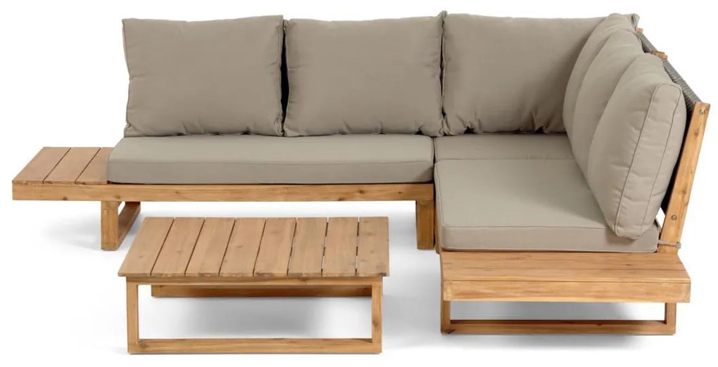 Kave Home Flaviina Loungeset Hoekbank Acaciahout