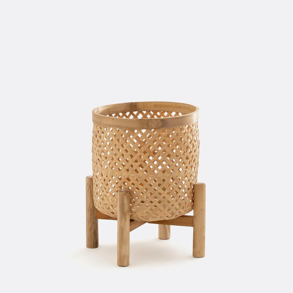 Bloempot op poot in bamboeØ26 cm Bambu