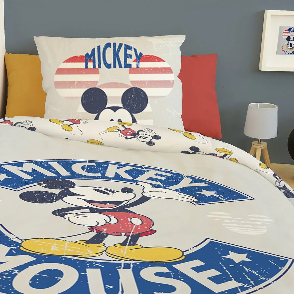 Bedset in katoen, Mickey Vintage
