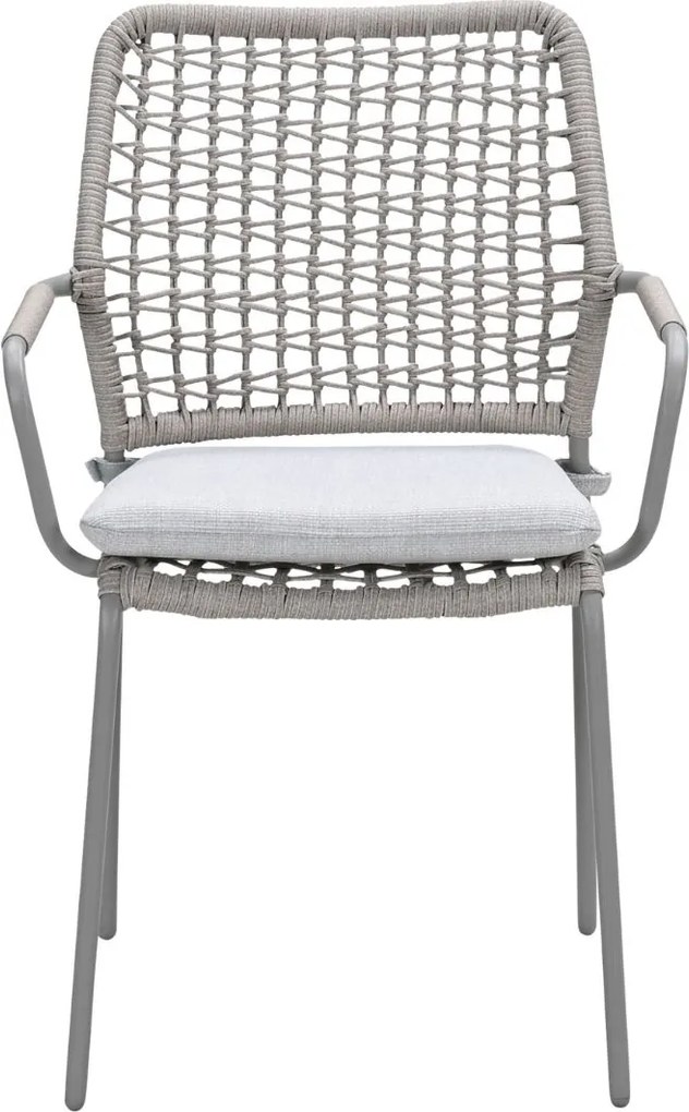 Garden Impressions Natas tuinstoel stapelbaar taupe - natural sand - 4 stuks