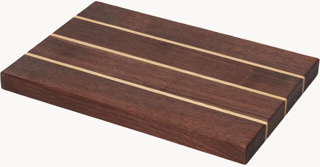 Snijplank Stribe van walnoothout en essenhout