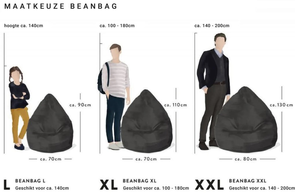 BeanBag Easy XXL - Lichtgrijs