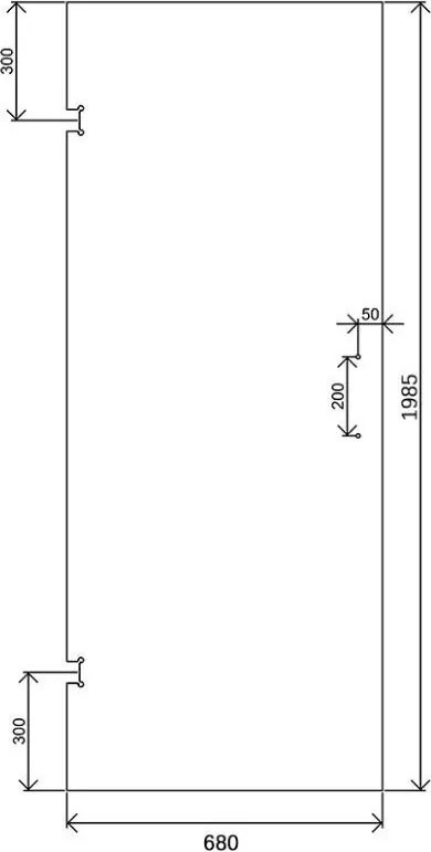 Saniclear Modern glazen deur 70x200cm