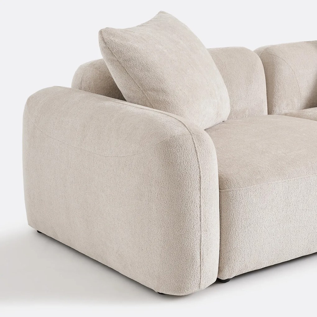 3-zits modulaire hoekbank in jacquard chenille, AMAD