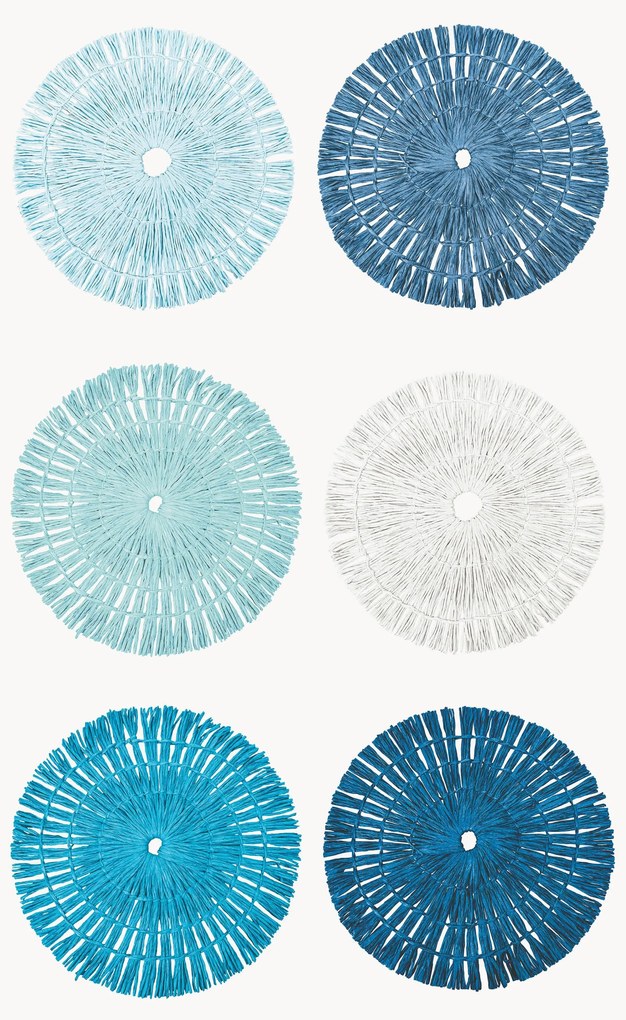 Handgemaakte placemats Tovaglietta, 6-delig