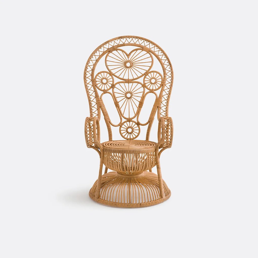 Fauteuil in gevlochten rotan Mamanuelle