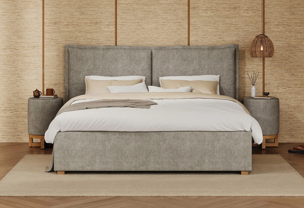 Gestoffeerd Bedframe Capella Cuscino – Bij Swiss Sense