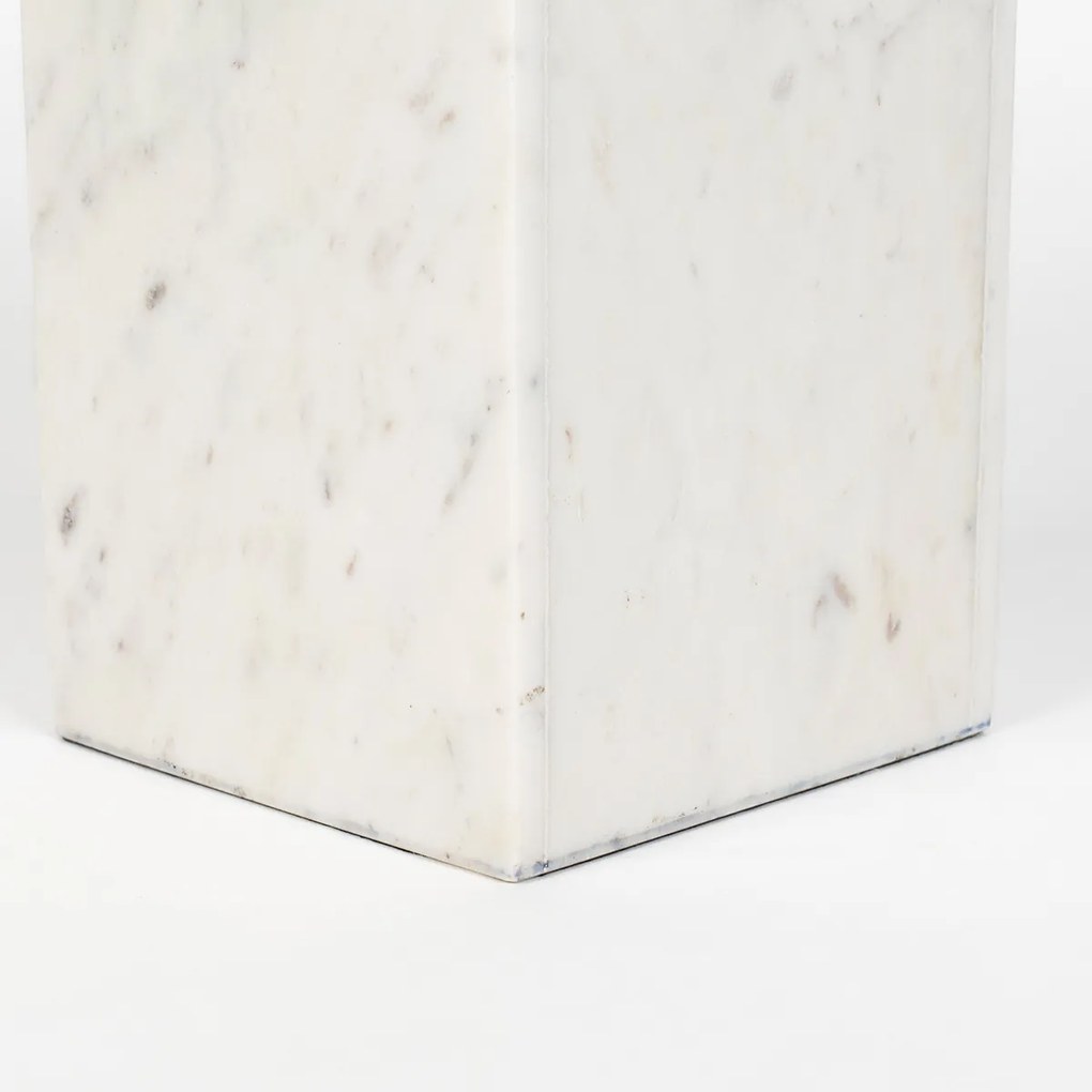 Zuiver Pride Design Tafeltje Marmer En Zilver - 30 X 30cm.