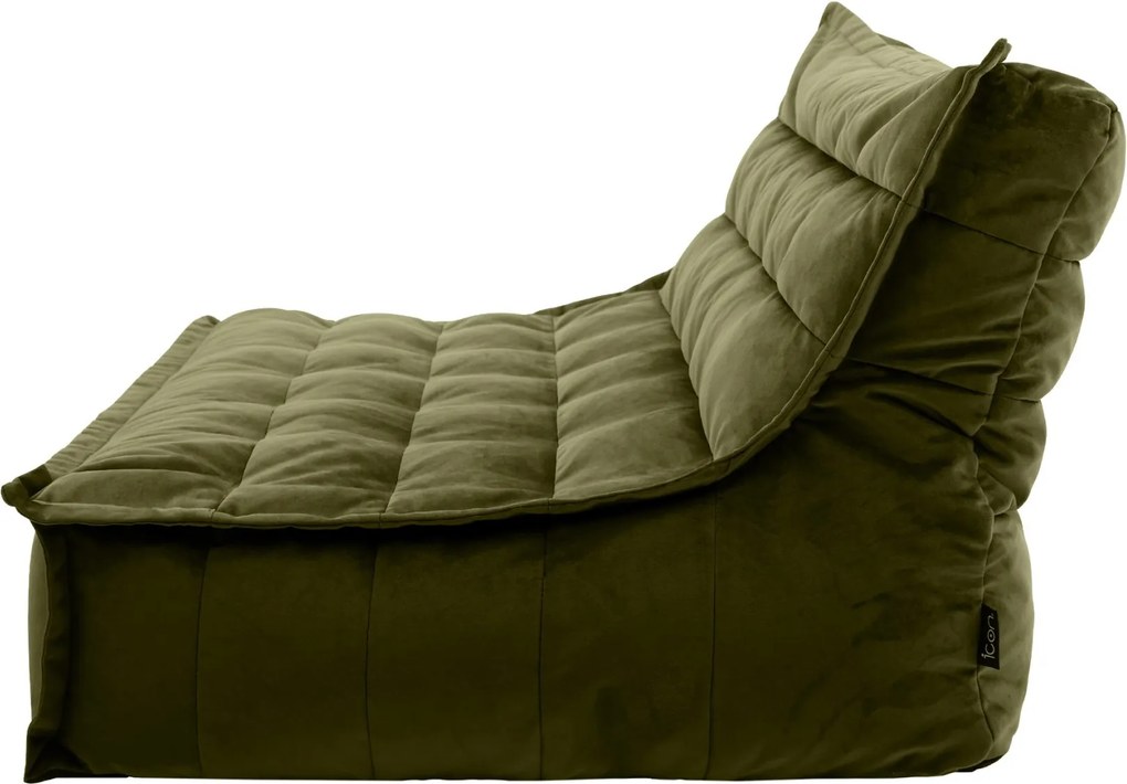 Cloudy Velvet Zitzak - Olive