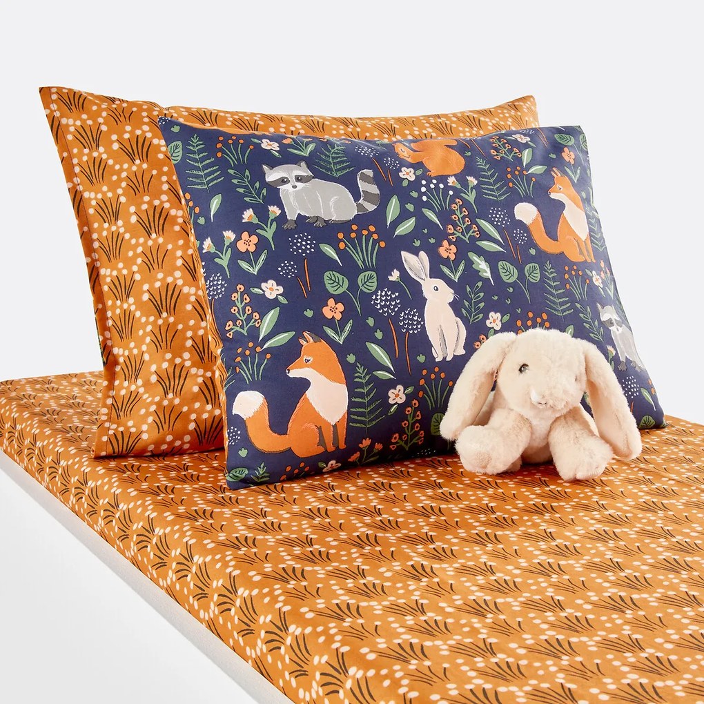 Kussensloop voor baby in katoen, Dans les bois